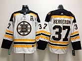 Boston Bruins 37 Patrice Bergeron White Adidas Stitched Jersey,baseball caps,new era cap wholesale,wholesale hats